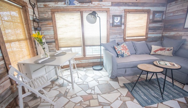 The Shell Cabin is a place to relax and enjoy the beach!