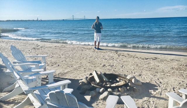 The Shores at Mackinaw City Vacation Condo Rental -View of Mackinac Island 49757
