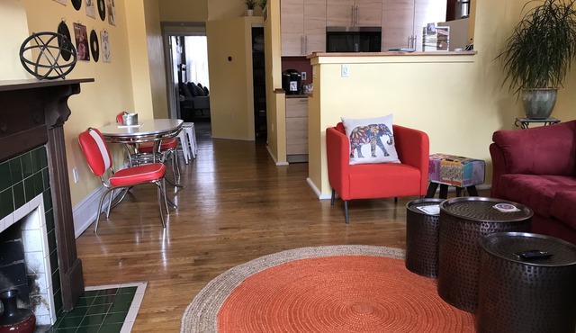 The Slanted House … retro vibes + cozy comforts!