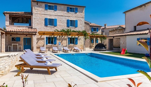 The spacious and beautiful villa with private pool and large yard with the garden