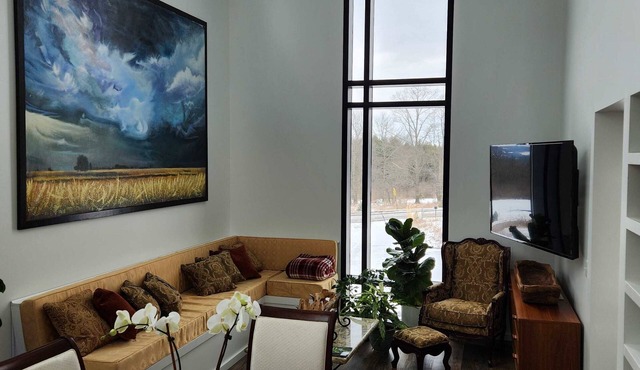 the Sugar Cube, a stunning, spacious, modern villa with an orchard maze