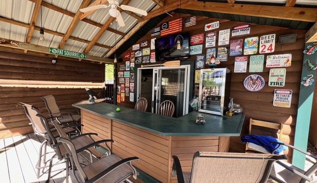 The Tiki Bar on Prairie Lake