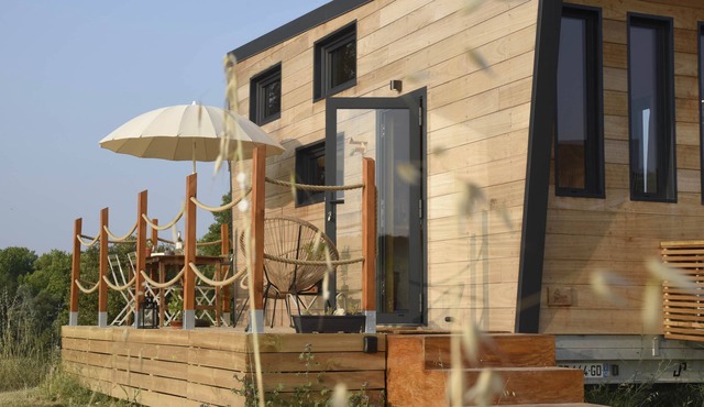 The Tiny House in the Château de Vauclaire vineyards