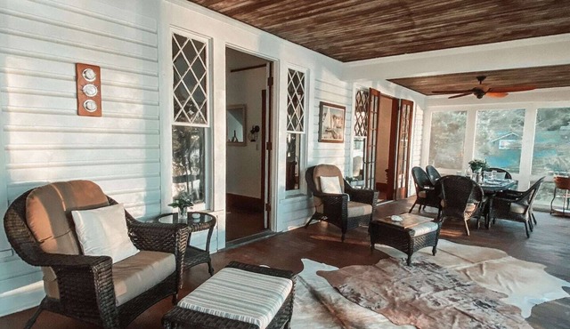 The ultimate cottagecore experience in a serene lake country setting overlooking Silver Lake