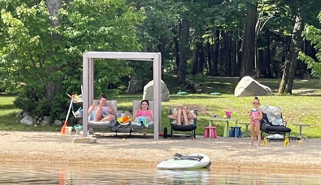 The ultimate lake front with beach, family fun getaway with endless activities!