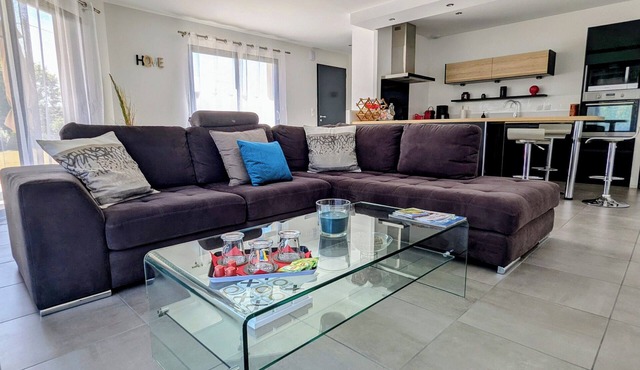 The villa near the Monts du matin, at the foot of the Vercors mountains