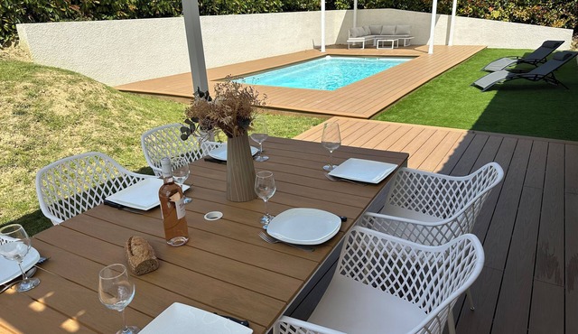 The villa of happiness near Carcassonne Castle