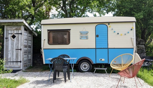 The Vintage Caravan at the Source of the Loire