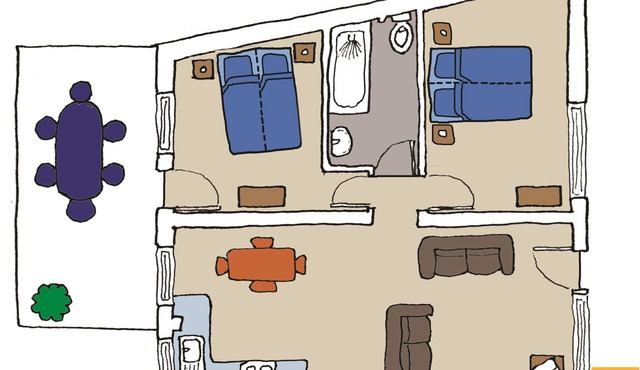 The Warren apartment ground floor