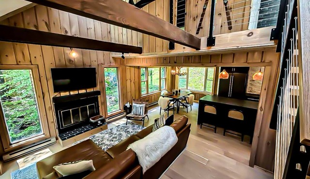The White Birch Cozy Luxe Cabin 7 min to Mount Snow
