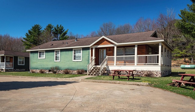 The Wolf Cabin at the Riviera Resort in Neillsville, Wisconsin!