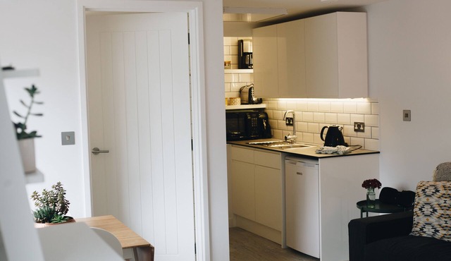 The workshop, a contemporary studio in a centrally located small cornish village