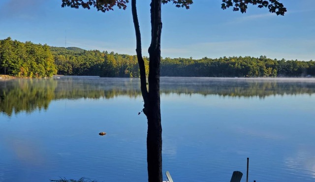 The Yellow Camp on Raymond Pond in Maine