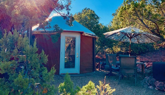 The YOGA YURTA. Extremely Civilized Glamping at SUNNY MELLOW ECO VILLA!