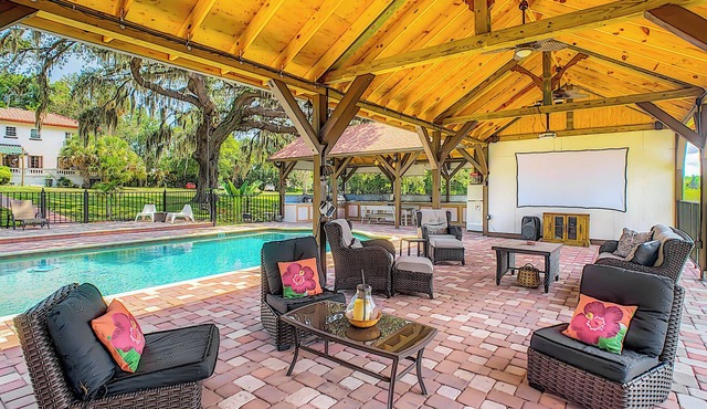 Themed Speak Easy w/Pool, Hottub & Lake