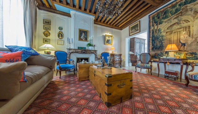 This 10th Century home sits in an exceptional setting in the center of Orléans