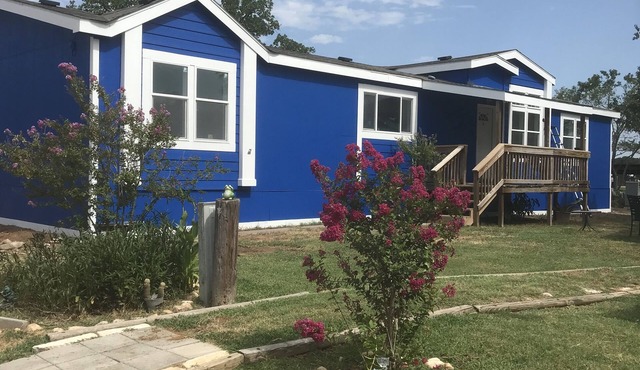 This 3 bedroom, 2 bath home on beautiful Lake Buchanan at Poppy's Pointe Resort!