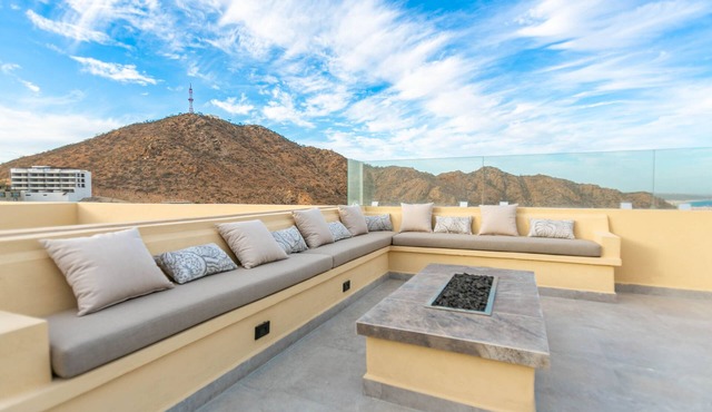 This brand-new 2-bedroom, 2-bath condo offers modern comfort with a stylish open layout and fully equipped kitchen. Enjoy a private rooftop terrace with outdoor kitchen and panoramic views—perfect for relaxing and taking in the beauty of Vista Mare.