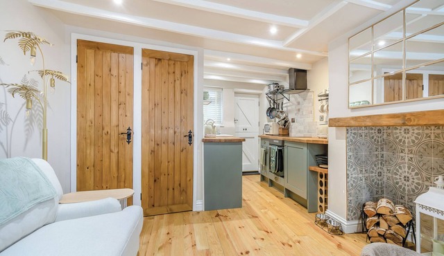 This charming cottage blends historic character with modern comforts.