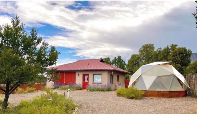 This cottage is located near a Stupa, a magnificent monument of enlightenment.