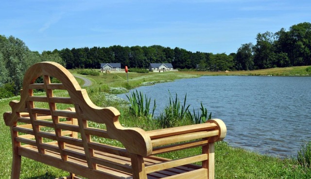 This delightful lodge on Wakes Hall Farm is a haven of peace in 500 acres of private land.