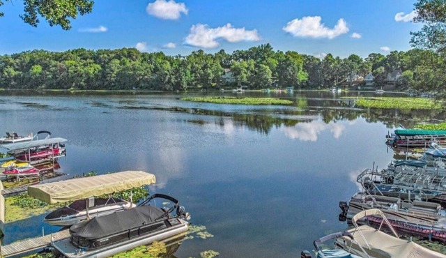 This house is located on North Webster Lake and features a hot tub.