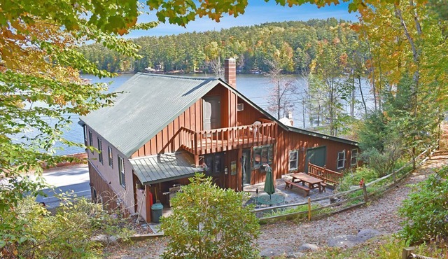 This is a beautiful house that sits facing Loon Lake! Amazing views and dock!