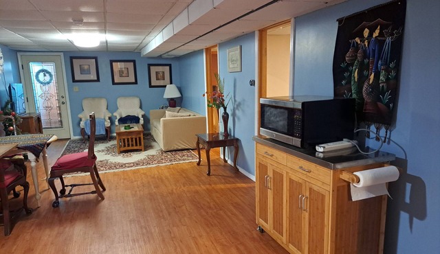 This is two bedroom apartment in my house basement with private entrance.