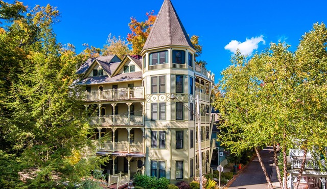 This luxurious and enchanting Penthouse Suite in the historic 1887 Aldine House in Chautauqua Institution