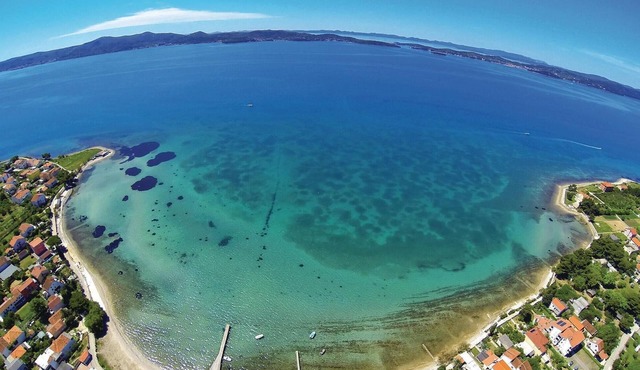 This modern and comfortable vacation home with pool is located in the hinterland of Zadar.