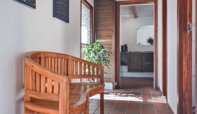 This vacation home is located directly in the forest, yet close to the town of Varde.