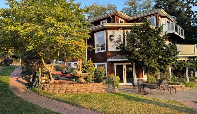 This Whidbey Island waterfront vacation home is your own private resort.