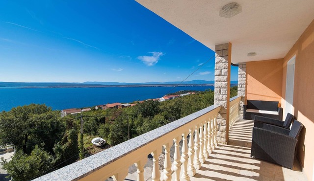 Three bedroom apartment with terrace and sea view Dramalj, Crikvenica (A-5594-b)