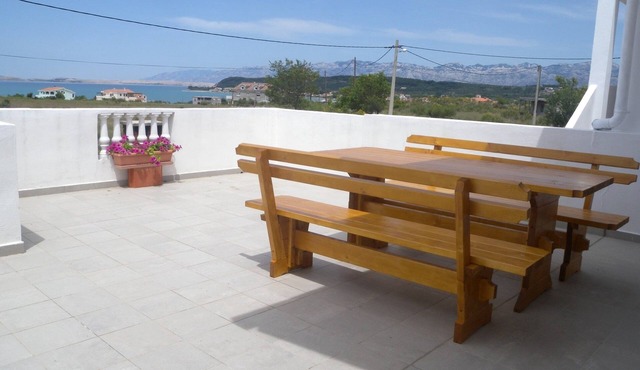 Three bedroom apartment with terrace and sea view Ljubač, Zadar (A-6141-a)