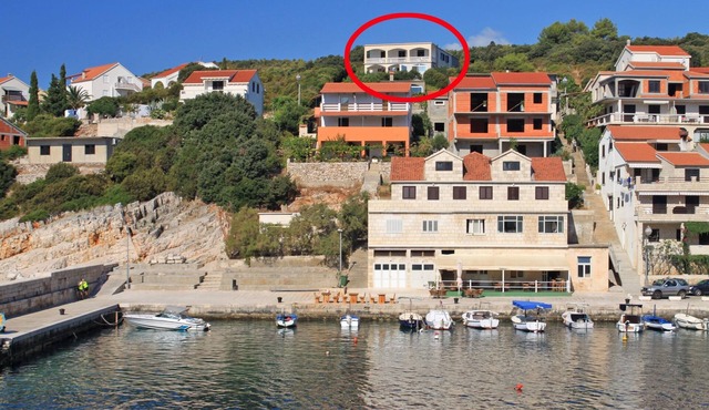 Three bedroom apartment with terrace and sea view Zavalatica, Korčula (A-546-a)
