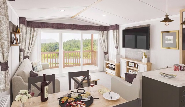 Three bedroom caravan, sleeping six people, perfect for relaxing by the coast.