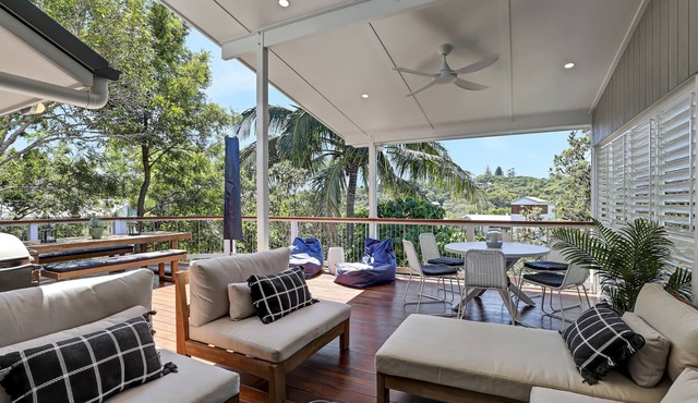 Three bedroom house easy walk to several beaches including dog beach, and.