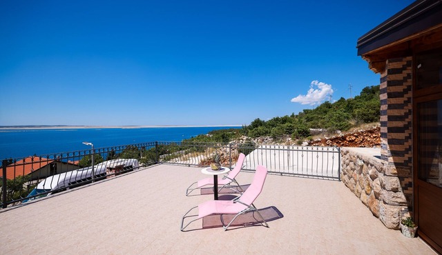 Three bedroom apartment with terrace and sea view Kozjača, Paklenica (A-25456-a)