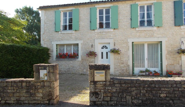 Three Bedroomed Charentaise Style Gite in Village Location