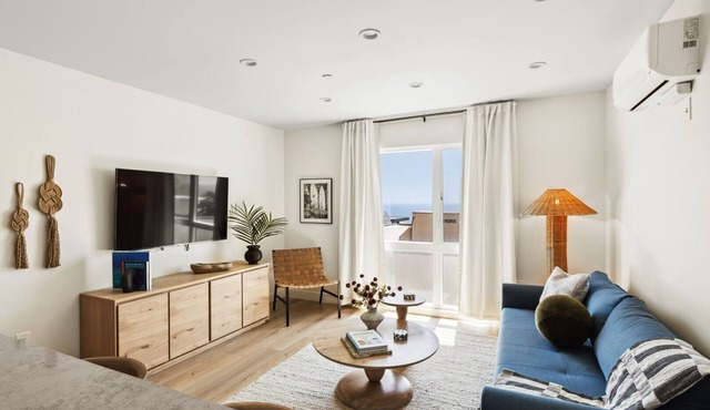 Tide House Unit D | Modern Oceanview 1BD w Parking