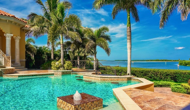 Tierra Verde - St. Petersburg Waterfront Mansion Estate - Pool - Boat Dock