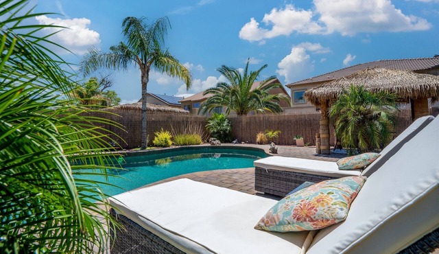 Tiki Bar & Heated Pool | Relax & Unwind