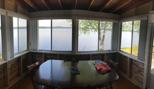 Timber Haven on the water's edge with your own private, sandy beach
