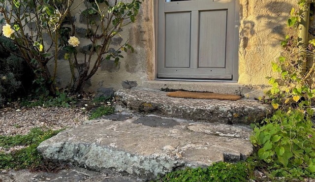 Time to relax. Former priory in the Auvergne.