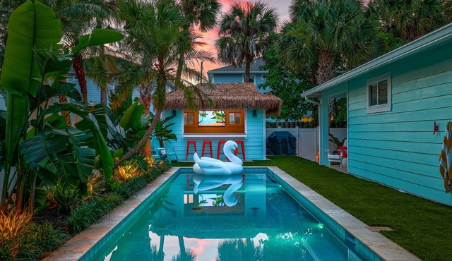 Timeless Beach House with Stocked Game Room & Heated Pool