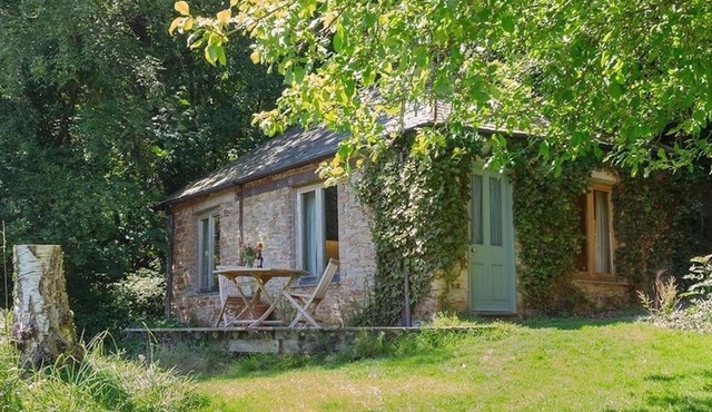 Tin mine riverside retreat, log fires, views, wildlife, ruins, pet-friendly