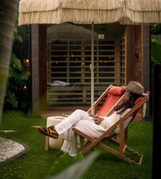 Tiny home, Outdoor bath, Infrared Sauna, Fire pit