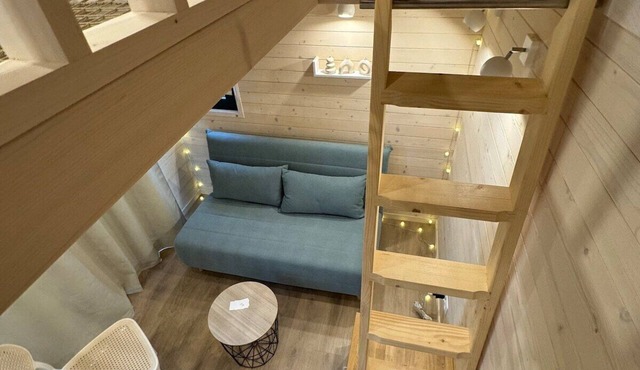 Tiny home-Private Bathroom-Designer-Woodland view