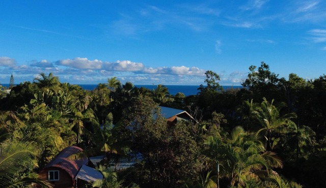 Tiny Home & Sauna; Walk to Kehena Black Sand Beach –Near Lava heated Hot Springs