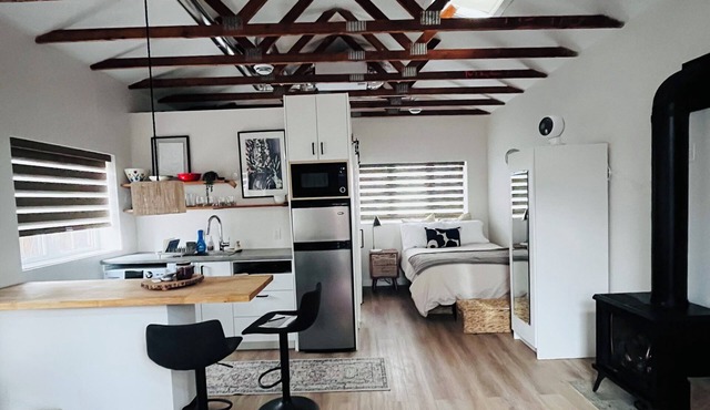 Tiny homen in the heart of the city. Private patio and pet friendly
